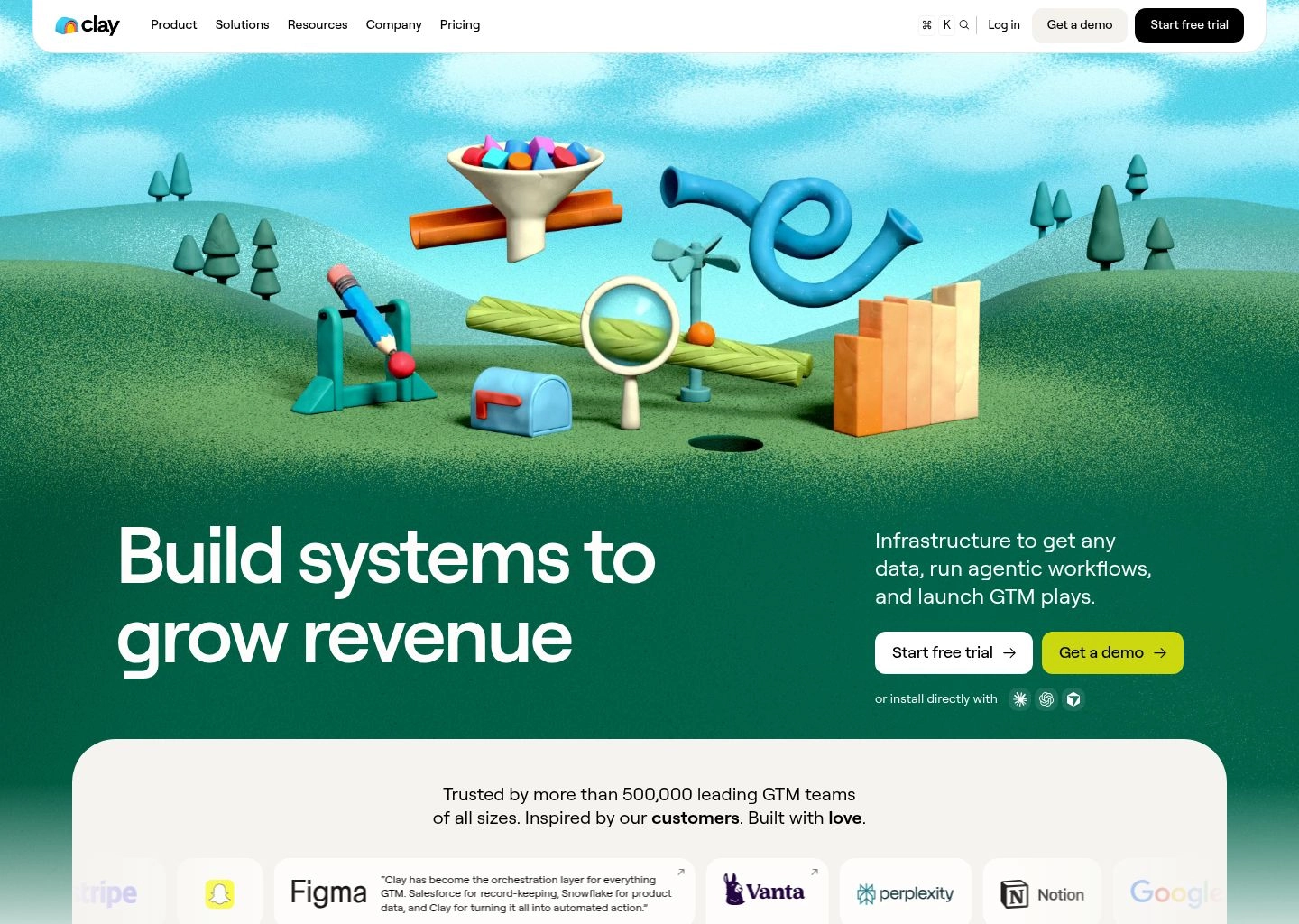 Clay user interface dashboard review for founders
