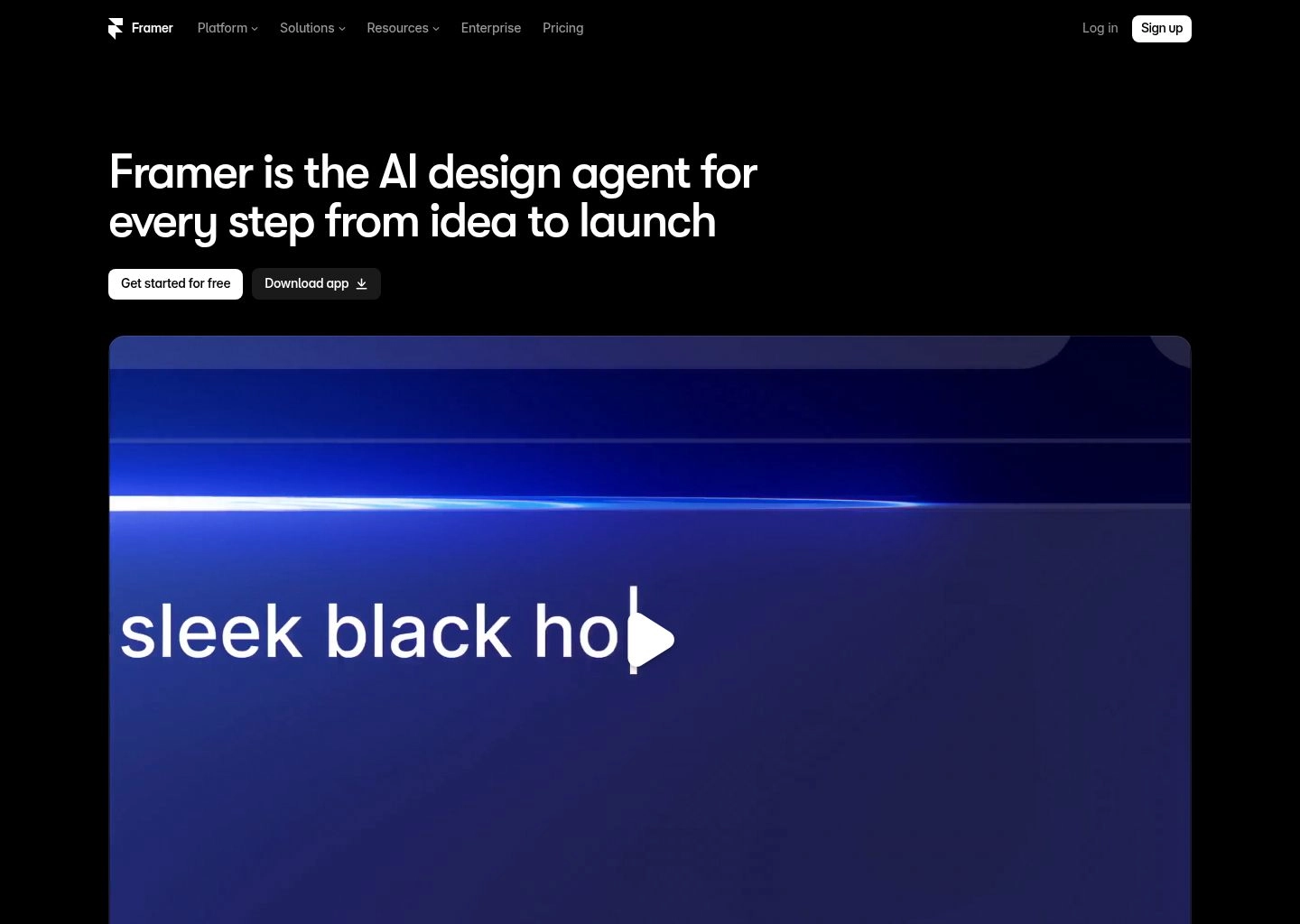 Framer AI Visual Web Canvas and Responsive Layout Editor