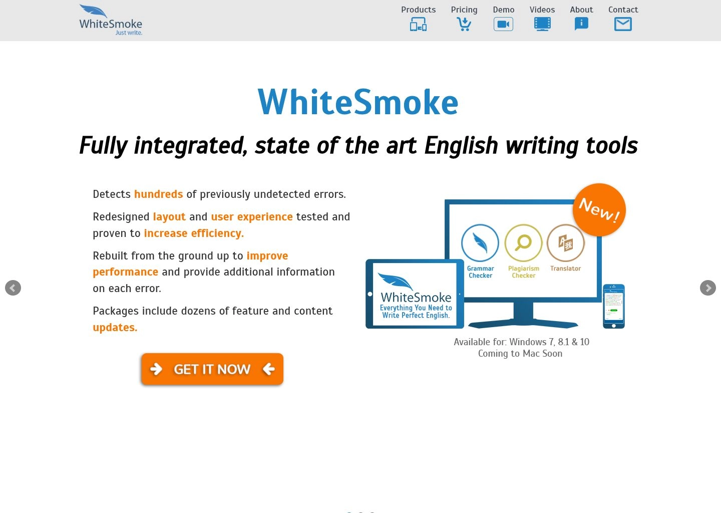 WhiteSmoke Grammar Proofreader and Business Document Templates Interface