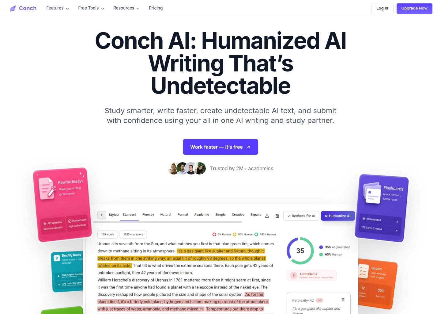 Conch AI Chrome Extension and In-Browser Stealth Writer