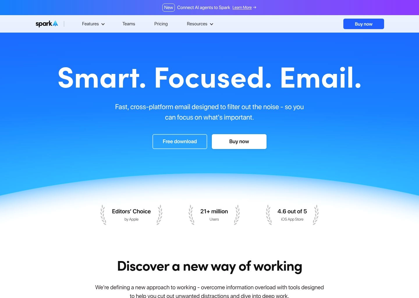 Spark Mail Smart AI Email Client Interface
