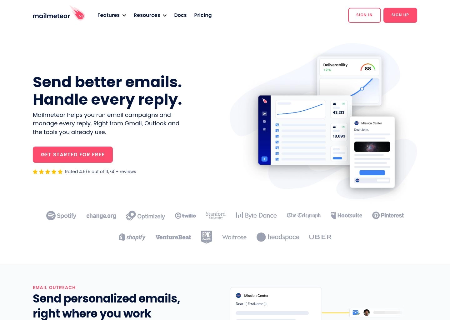 Mailmeteor AI Mail Merge and Sequence Builder Interface