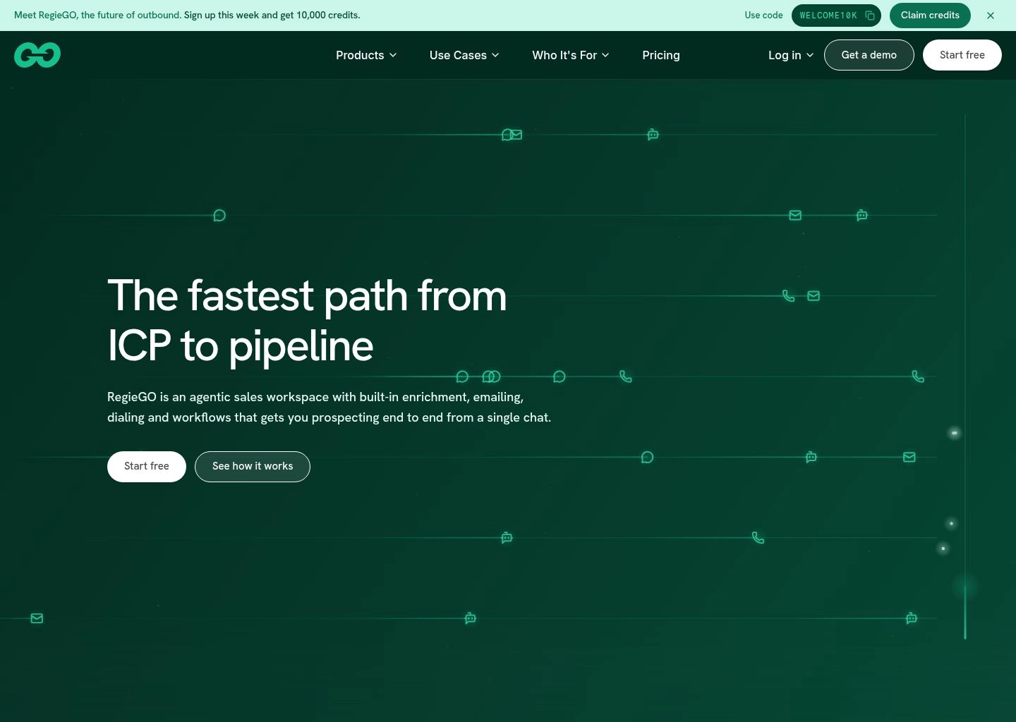 Regie.ai Enterprise Sales AI Workspace Interface