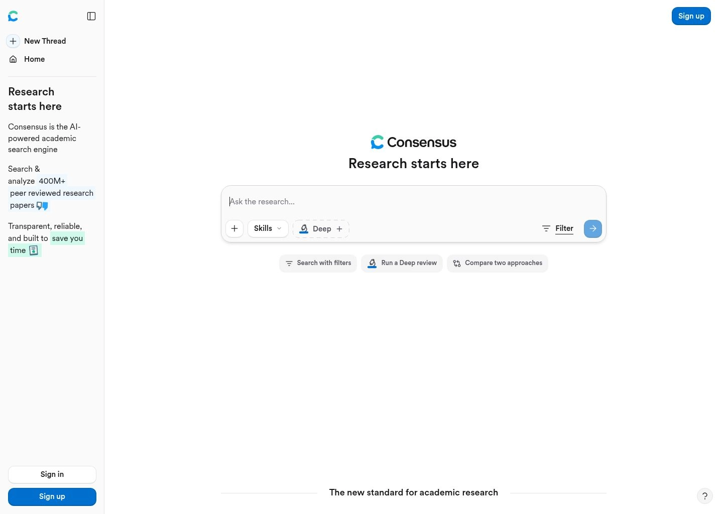 Consensus AI search engine Consensus Meter and scientific evidence aggregation