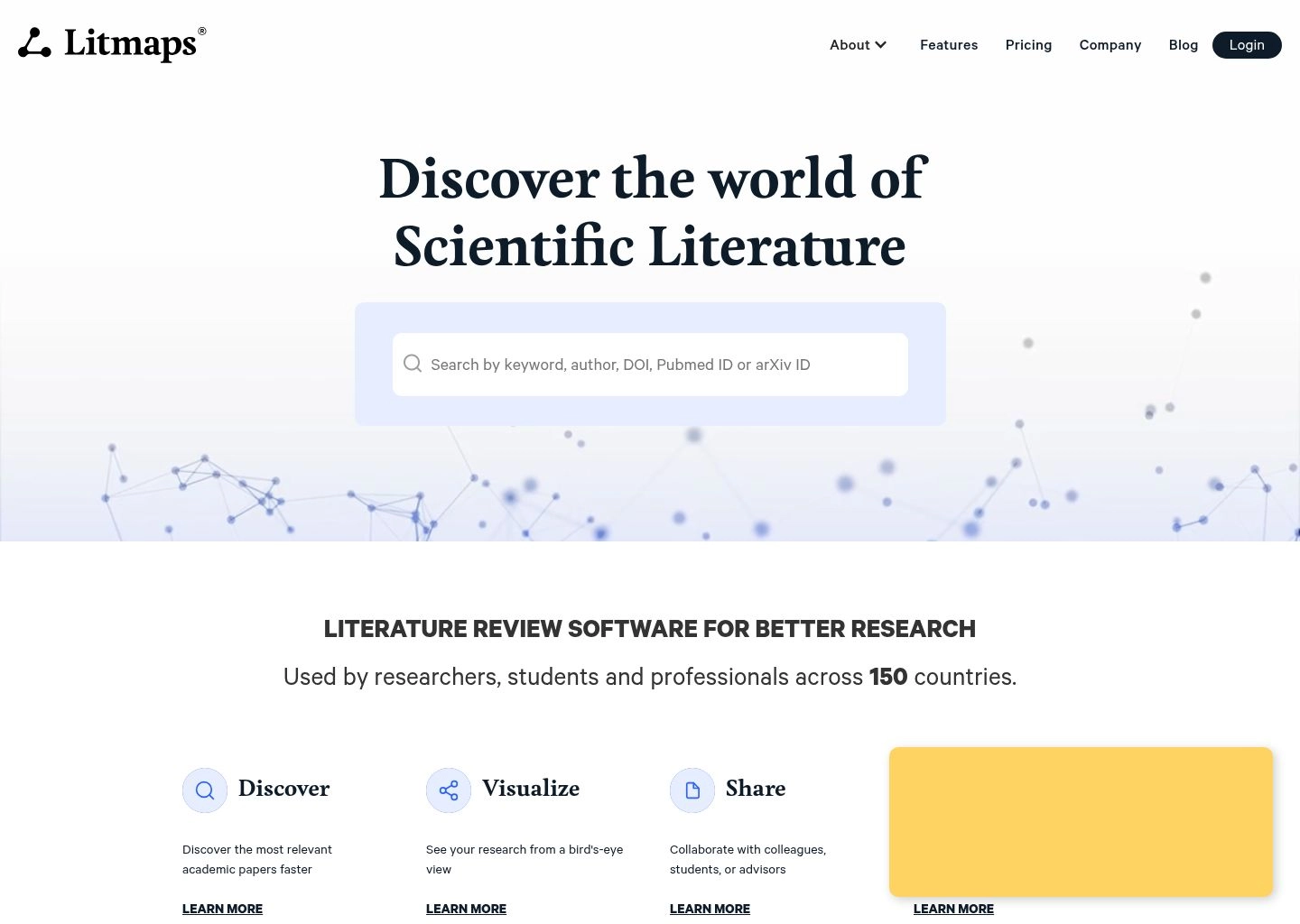 Litmaps chronological citation network timeline and literature monitoring tool