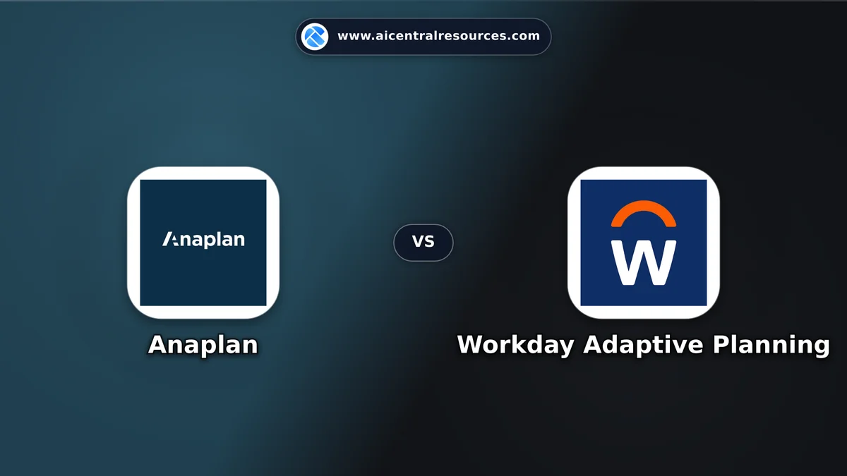Compare Anaplan vs Workday Adaptive Planning - Features, Pricing & Performance Matrix Anaplan vs Workday Adaptive Planning Comparison Battle Card - Features, Pricing & Review in AI Data & Analytics Tools