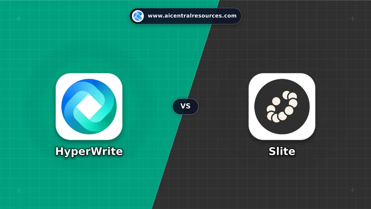 Compare HyperWrite vs Slite - Features, Pricing & Performance Matrix HyperWrite vs Slite Comparison Battle Card - Features, Pricing & Review in AI Writing Assistant Tools