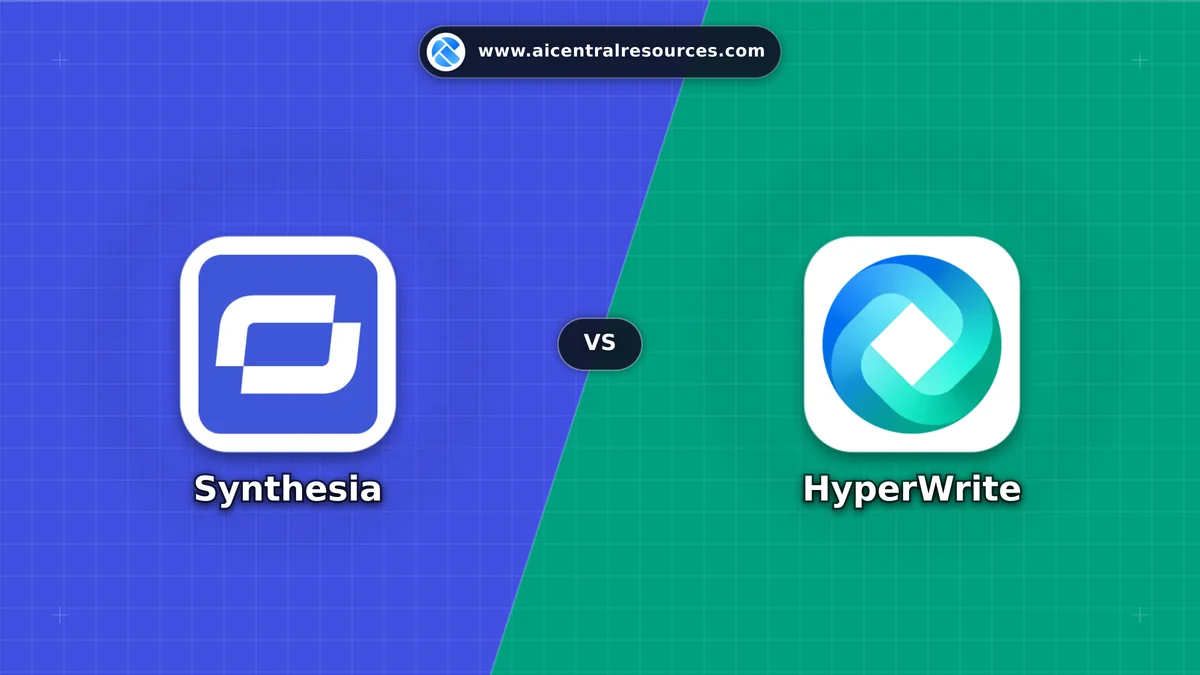 Synthesia vs HyperWrite Comparison Battle Card - Features, Pricing & Review in AI Writing Assistant Tools