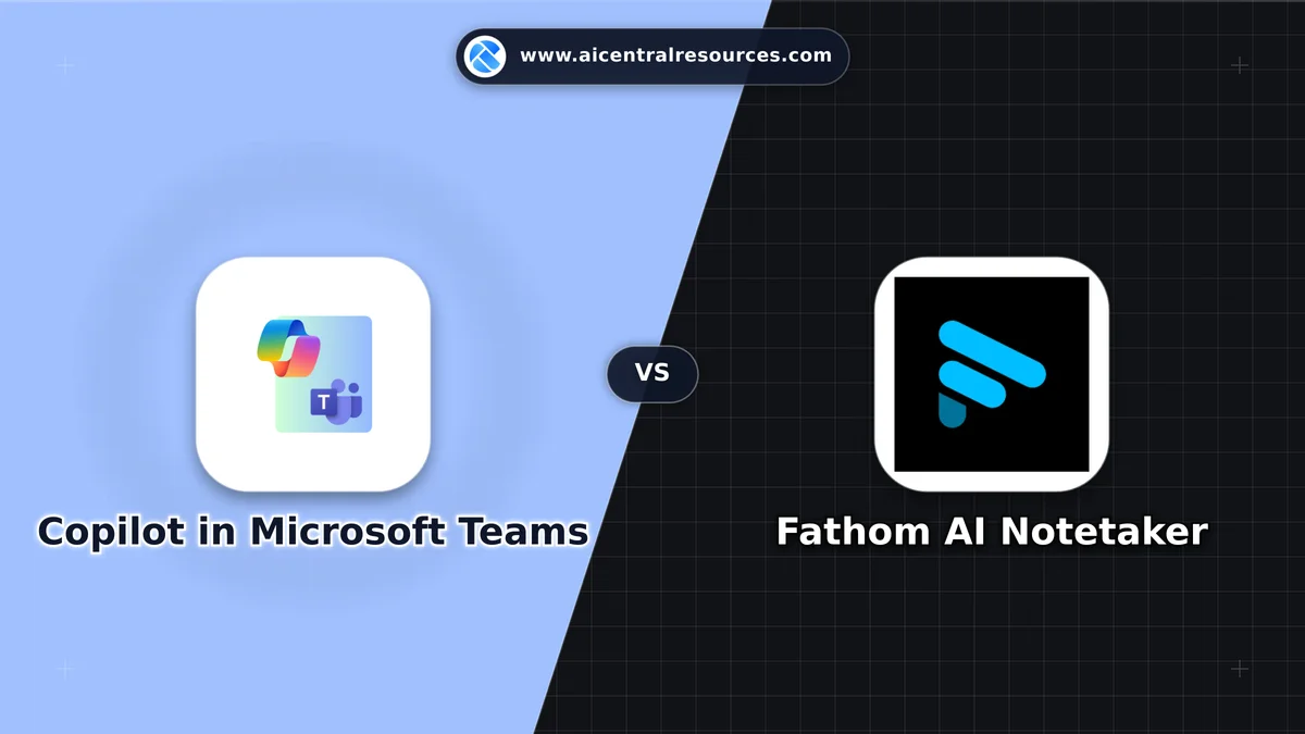 Copilot in Microsoft Teams vs Fathom AI Notetaker Comparison Battle Card: Features, Pricing & Performance Matrix in AI Productivity Tools