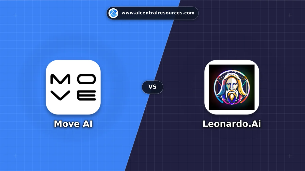 Compare Move AI vs Leonardo.Ai - Features, Pricing & Performance Matrix Move AI vs Leonardo.Ai Comparison Battle Card - Features, Pricing & Review in AI Art & Animation Tools