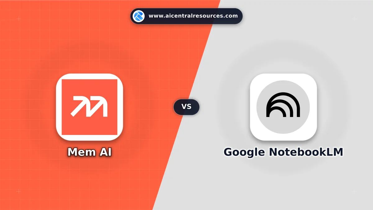 Mem AI vs Google NotebookLM Comparison Battle Card: Features, Pricing & Performance Matrix in AI Productivity Tools