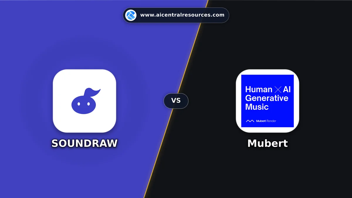 Compare SOUNDRAW vs Mubert - Features, Pricing & Performance Matrix SOUNDRAW vs Mubert Comparison Battle Card - Features, Pricing & Review in AI Audio & Music Tools