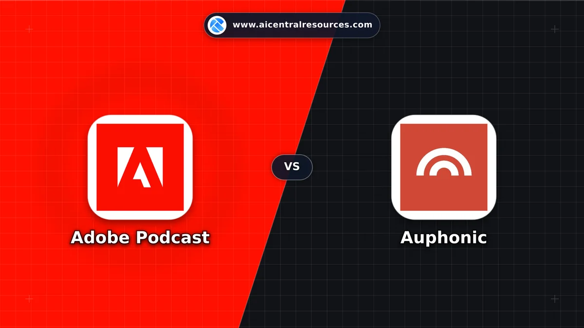 Compare Adobe Podcast vs Auphonic - Features, Pricing & Performance Matrix Adobe Podcast vs Auphonic Comparison Battle Card - Features, Pricing & Review in AI Audio & Music Tools