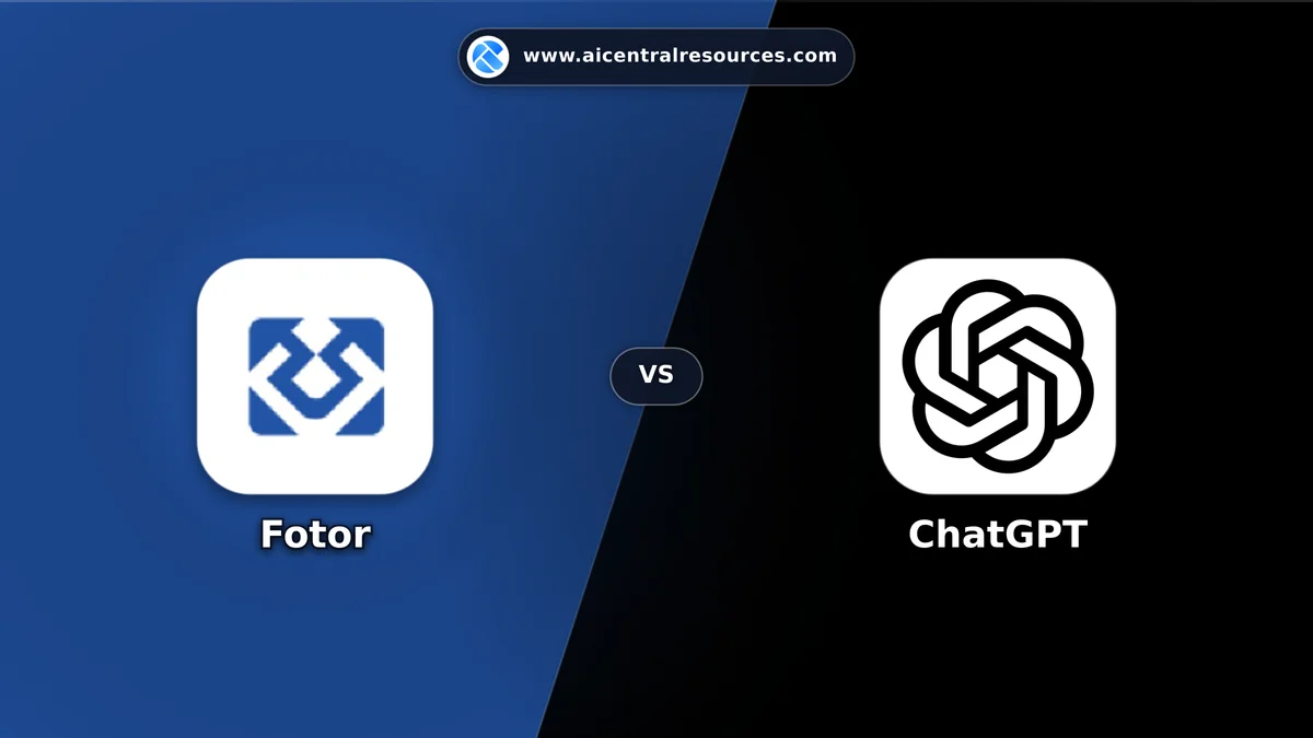 Compare Fotor vs ChatGPT - Features, Pricing & Performance Matrix Fotor vs ChatGPT Comparison Battle Card - Features, Pricing & Review in AI Marketing Tools