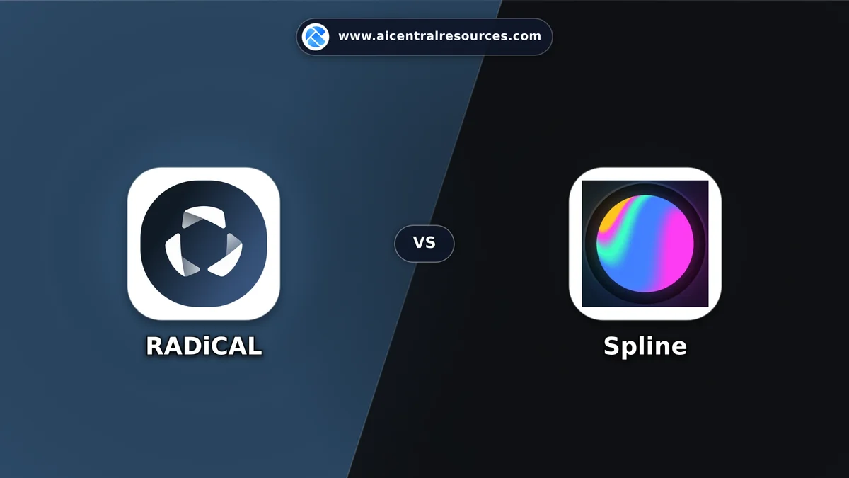 RADiCAL vs Spline Comparison Battle Card - Features, Pricing & Review in AI Design Tools