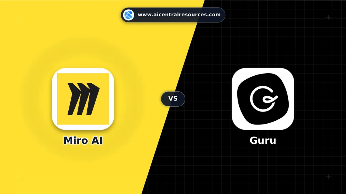 Miro AI vs Guru Comparison Battle Card - Features, Pricing & Review in AI Productivity Tools