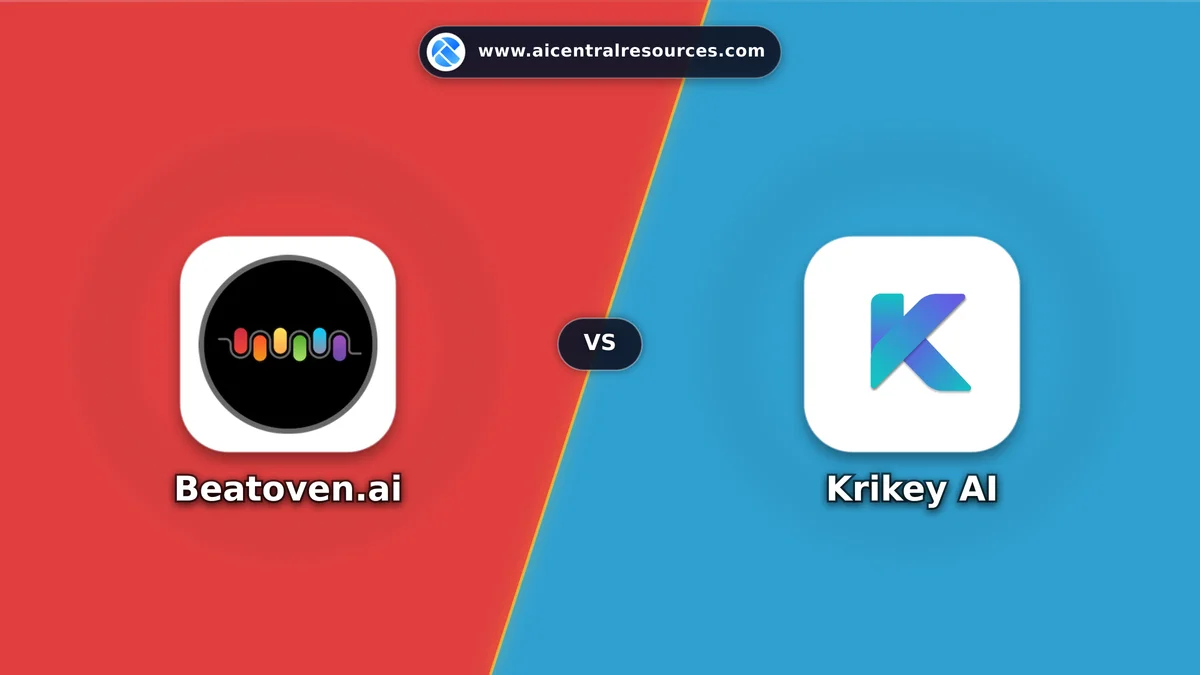 Beatoven.ai vs Krikey AI Comparison Battle Card - Features, Pricing & Review in AI Audio & Music Tools
