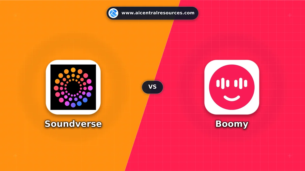 Compare Soundverse vs Boomy - Features, Pricing & Performance Matrix Soundverse vs Boomy Comparison Battle Card - Features, Pricing & Review in AI Audio & Music Tools