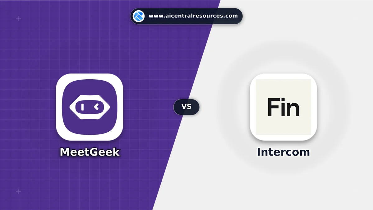MeetGeek vs Intercom Comparison Battle Card - Features, Pricing & Review in AI Chatbots