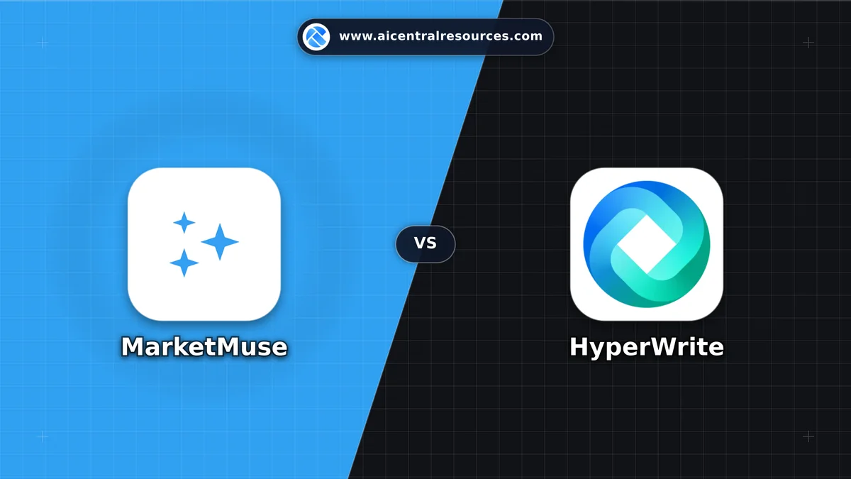 MarketMuse vs HyperWrite Comparison Battle Card - Features, Pricing & Review in AI Marketing Tools