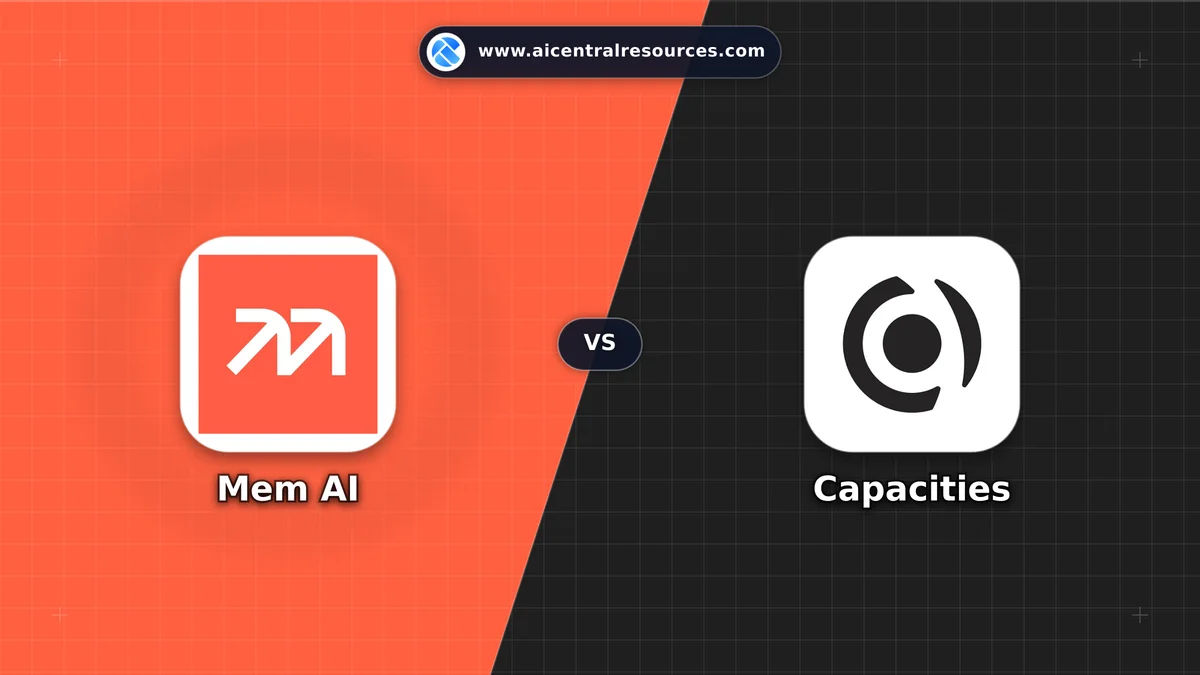 Mem AI vs Capacities Comparison Battle Card: Features, Pricing & Performance Matrix in AI Productivity Tools