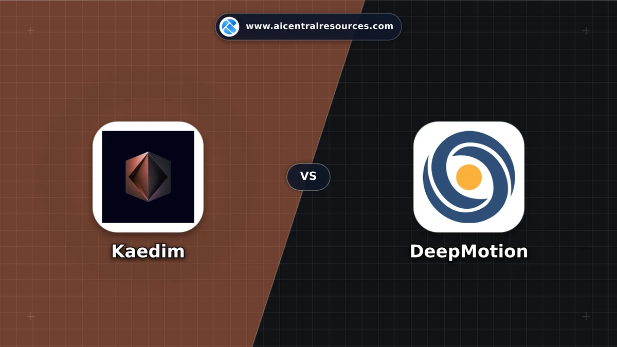 Compare Kaedim vs DeepMotion - Features, Pricing & Performance Matrix Kaedim vs DeepMotion Comparison Battle Card - Features, Pricing & Review in AI Design Tools