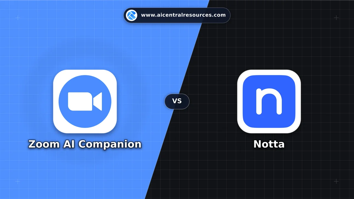 Zoom AI Companion vs Notta Comparison Battle Card: Features, Pricing & Performance Matrix in AI Productivity Tools
