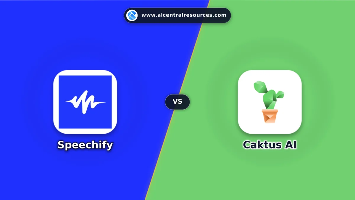 Compare Speechify vs Caktus AI - Features, Pricing & Performance Matrix Speechify vs Caktus AI Comparison Battle Card - Features, Pricing & Review in AI Audio & Music Tools