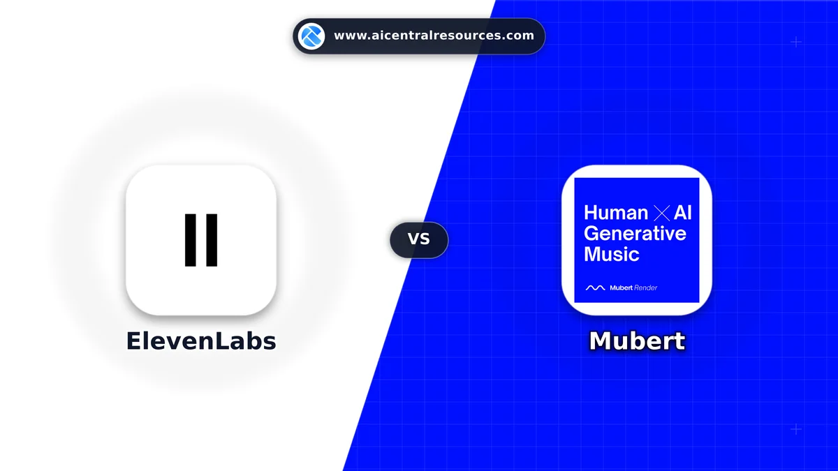 Compare ElevenLabs vs Mubert - Features, Pricing & Performance Matrix ElevenLabs vs Mubert Comparison Battle Card - Features, Pricing & Review in AI Audio & Music Tools