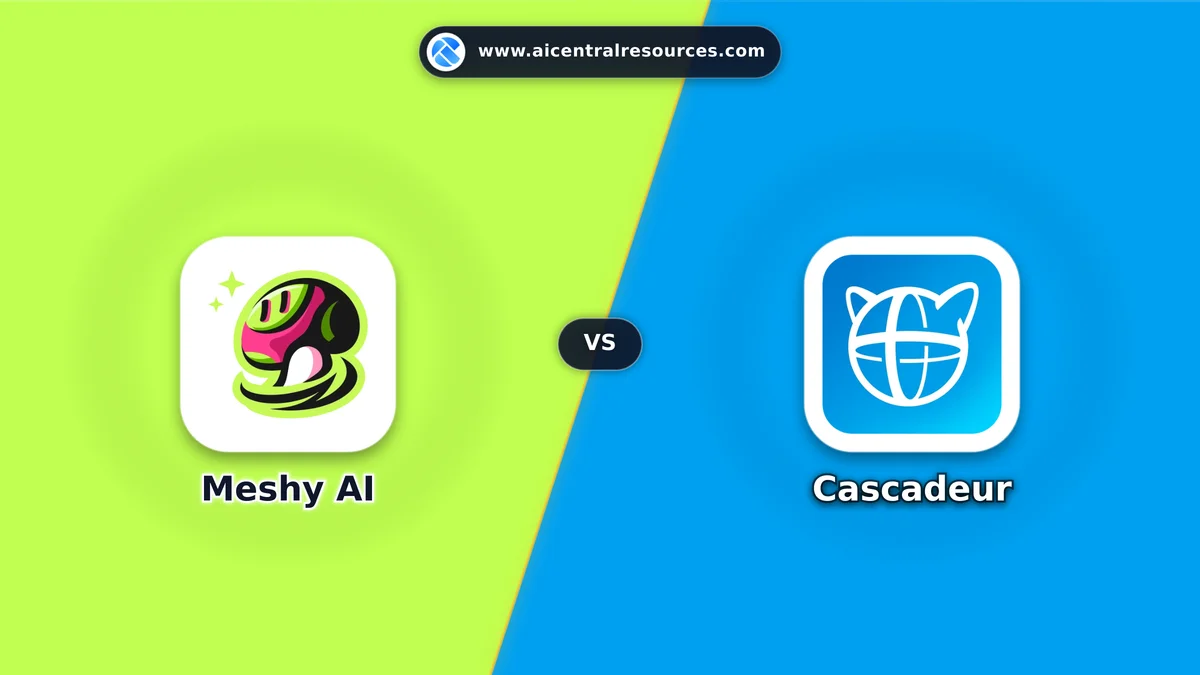 Meshy AI vs Cascadeur Comparison Battle Card - Features, Pricing & Review in AI Image Generators