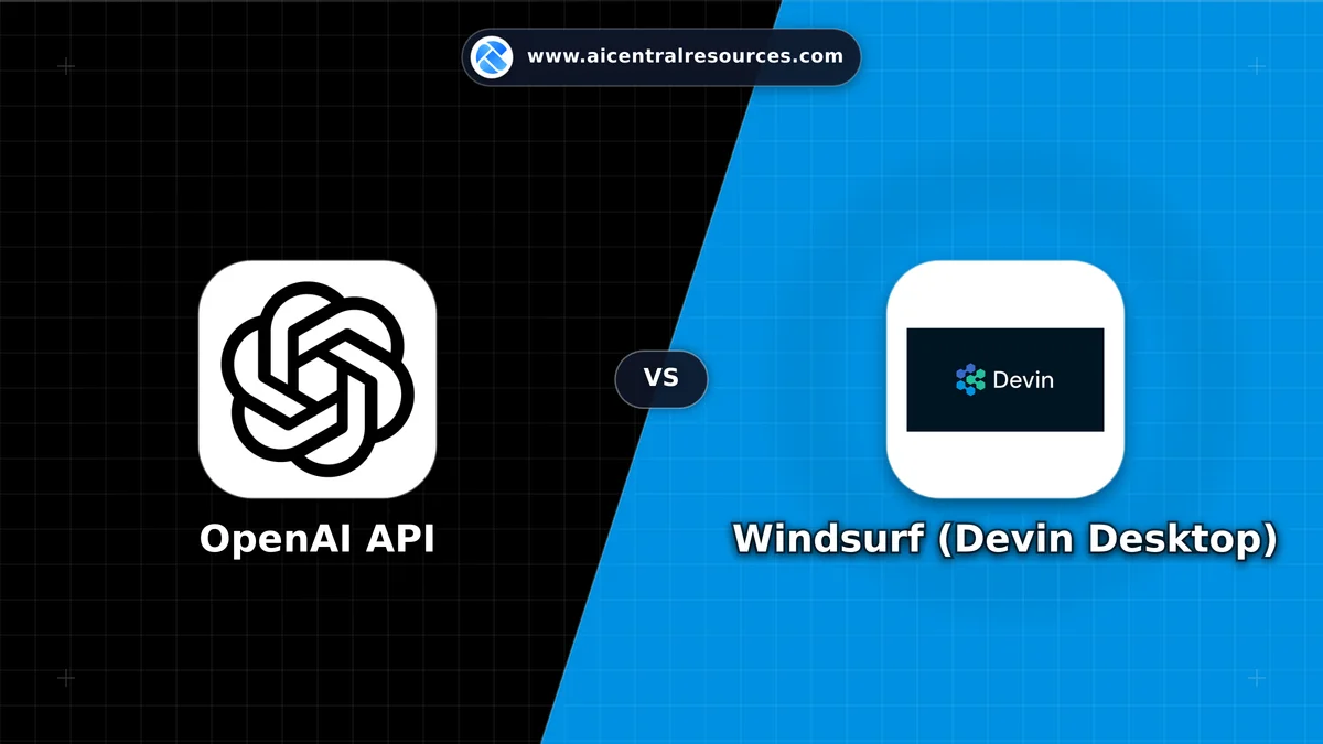 Compare OpenAI API vs Windsurf (Devin Desktop) - In-Depth Feature Matrix, Pricing & Ratings OpenAI API vs Windsurf (Devin Desktop) Comparison Battle Card: Features, Pricing & Performance Matrix in AI Coding Assistants