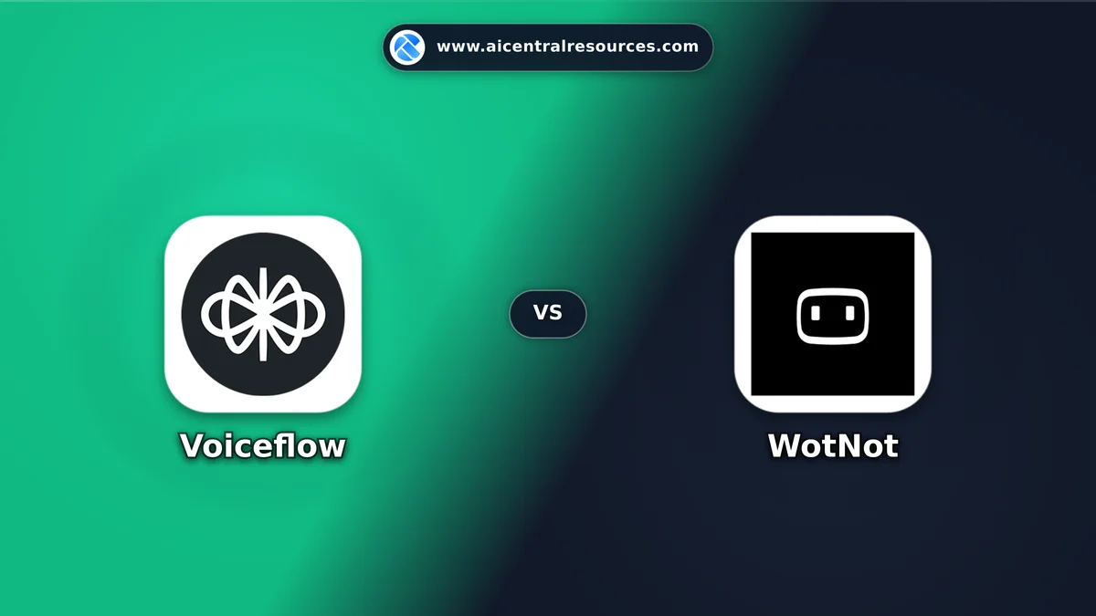 Voiceflow vs WotNot Comparison Battle Card - Features, Pricing & Review in AI Chatbots