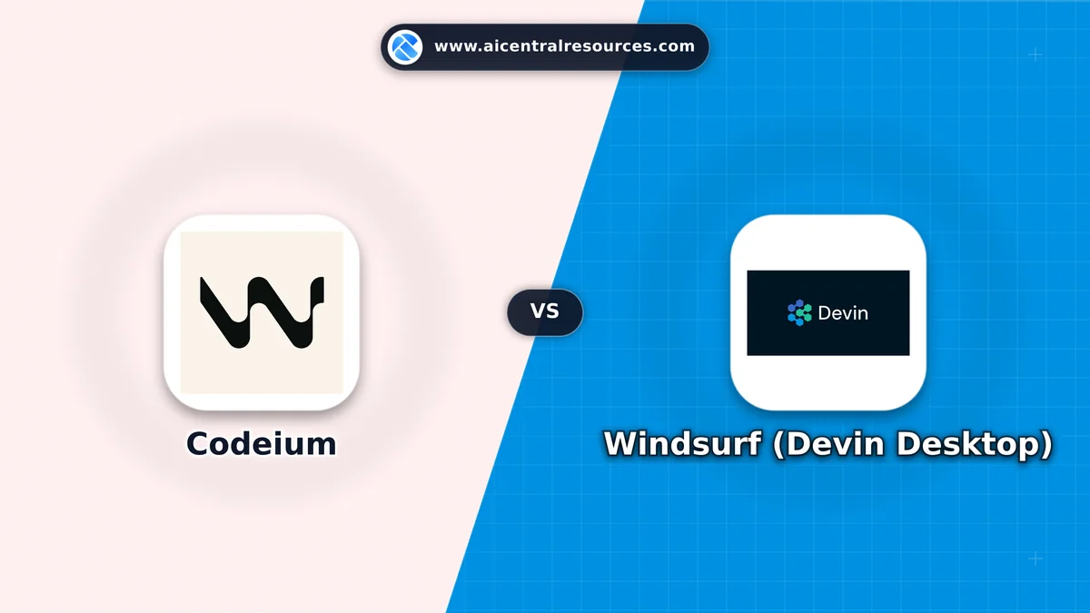 Compare Codeium vs Windsurf (Devin Desktop) - In-Depth Feature Matrix, Pricing & Ratings Codeium vs Windsurf (Devin Desktop) Comparison Battle Card: Features, Pricing & Performance Matrix in AI Coding Assistants