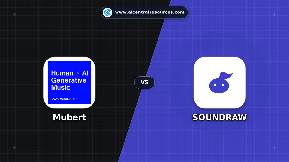 Compare Mubert vs SOUNDRAW - Features, Pricing & Performance Matrix Mubert vs SOUNDRAW Comparison Battle Card - Features, Pricing & Review in AI Audio & Music Tools