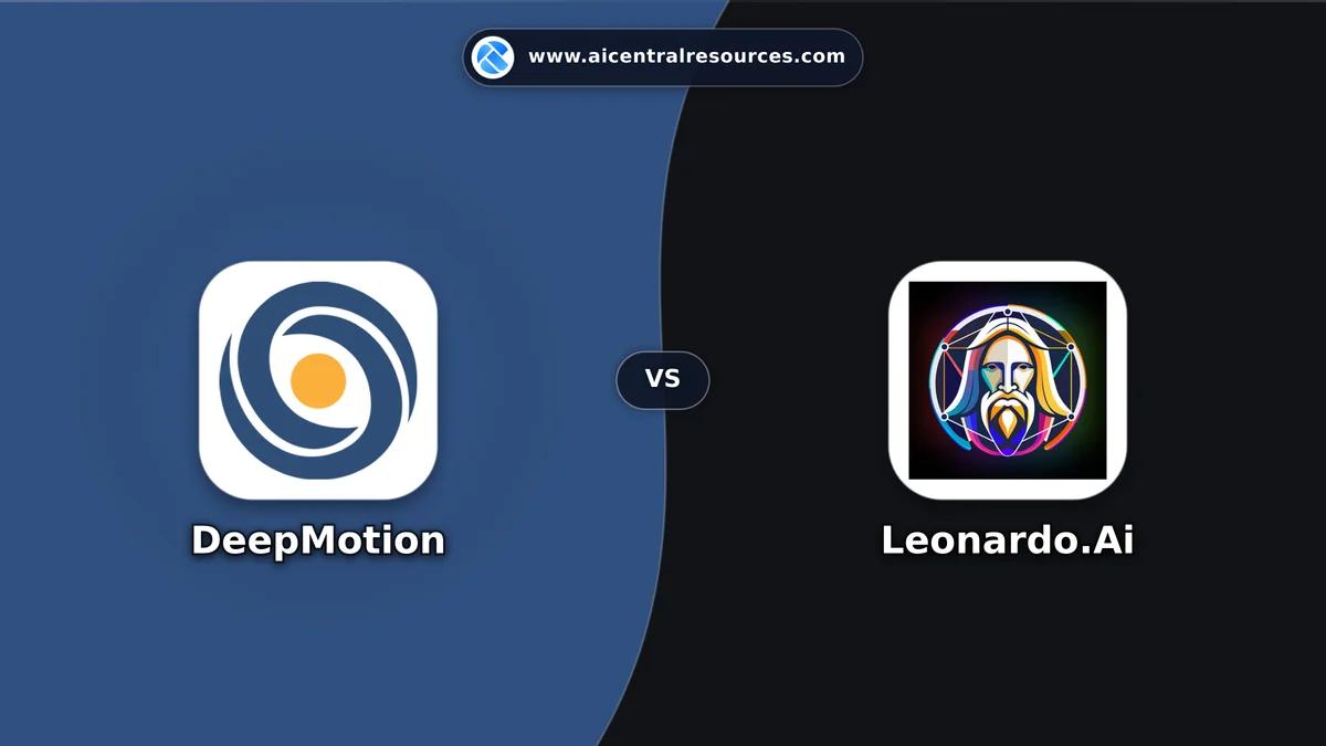 Compare DeepMotion vs Leonardo.Ai - Features, Pricing & Performance Matrix DeepMotion vs Leonardo.Ai Comparison Battle Card - Features, Pricing & Review in AI Video Tools