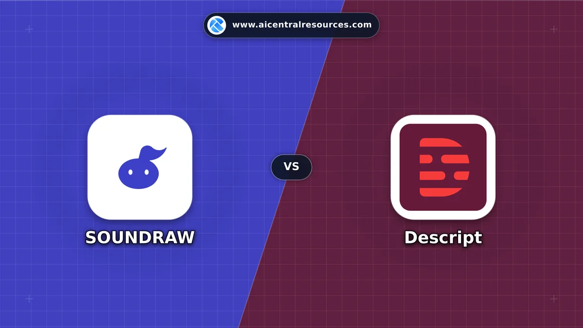 Compare SOUNDRAW vs Descript - Features, Pricing & Performance Matrix SOUNDRAW vs Descript Comparison Battle Card - Features, Pricing & Review in AI Video Tools