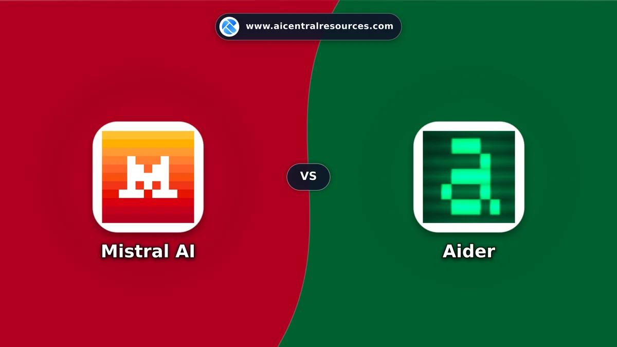 Compare Mistral AI vs Aider - In-Depth Feature Matrix, Pricing & Ratings Mistral AI vs Aider Comparison Battle Card: Features, Pricing & Performance Matrix in AI Coding Assistants