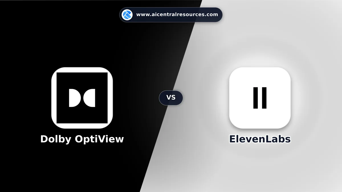 Dolby OptiView vs ElevenLabs Comparison Battle Card - Features, Pricing & Review in AI Developer APIs & Platforms