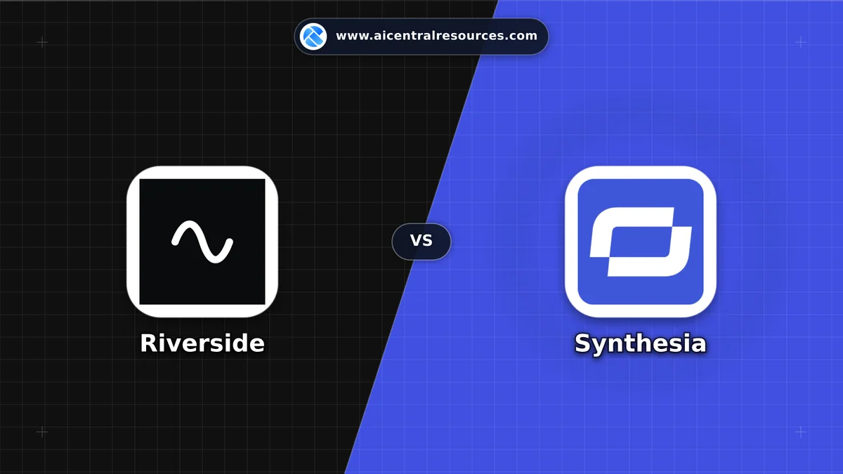 Compare Riverside vs Synthesia - Features, Pricing & Performance Matrix Riverside vs Synthesia Comparison Battle Card - Features, Pricing & Review in AI Video Tools