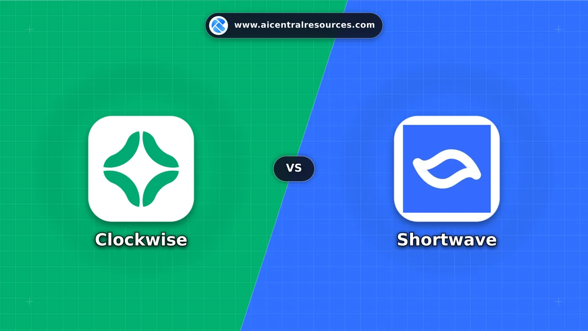 Compare Clockwise vs Shortwave - In-Depth Feature Matrix, Pricing & Ratings Clockwise vs Shortwave Comparison Battle Card: Features, Pricing & Performance Matrix in AI Productivity Tools