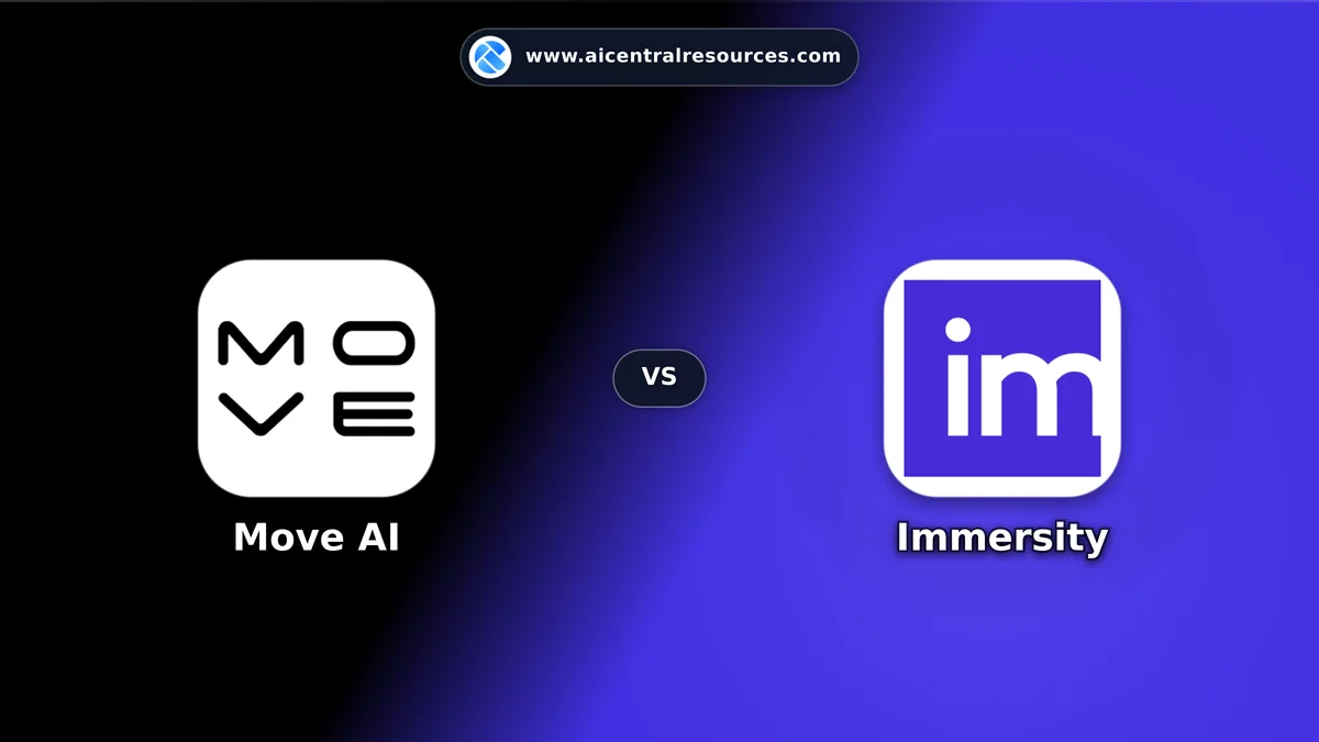 Compare Move AI vs Immersity - Features, Pricing & Performance Matrix Move AI vs Immersity Comparison Battle Card - Features, Pricing & Review in AI Gaming & Entertainment
