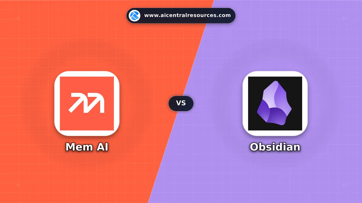 Mem AI vs Obsidian Comparison Battle Card: Features, Pricing & Performance Matrix in AI Productivity Tools