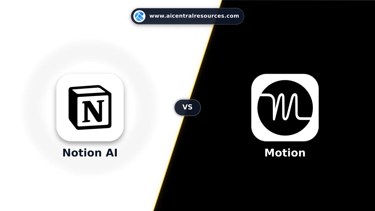 Notion AI vs Motion Comparison Battle Card: Features, Pricing & Performance Matrix in AI Productivity Tools