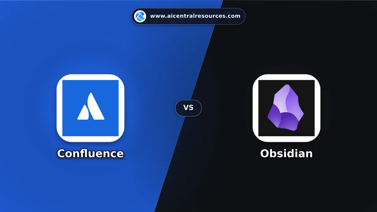 Confluence vs Obsidian Comparison Battle Card: Features, Pricing & Performance Matrix in AI Productivity Tools