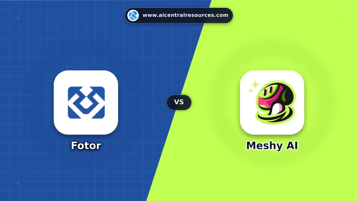 Fotor vs Meshy AI Comparison Battle Card - Features, Pricing & Review in AI E-commerce Tools