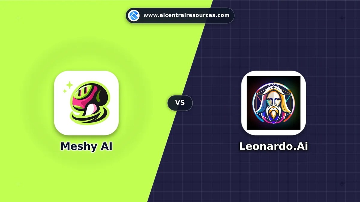 Meshy AI vs Leonardo.Ai Comparison Battle Card - Features, Pricing & Review in AI Marketing Tools