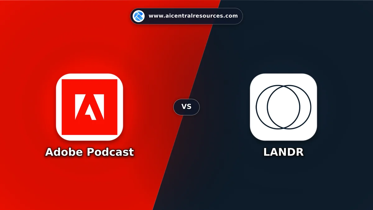 Adobe Podcast vs LANDR Comparison Battle Card - Features, Pricing & Review in AI Audio & Music Tools