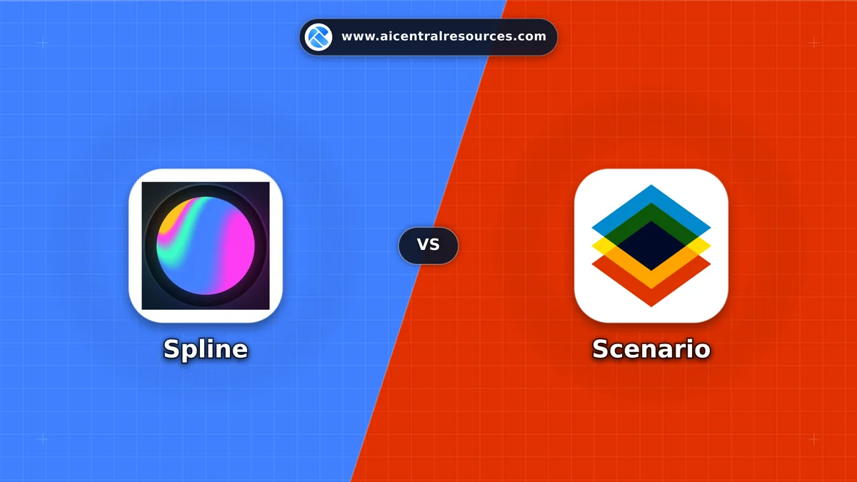 Compare Spline vs Scenario - Features, Pricing & Performance Matrix Spline vs Scenario Comparison Battle Card - Features, Pricing & Review in AI Art & Animation Tools