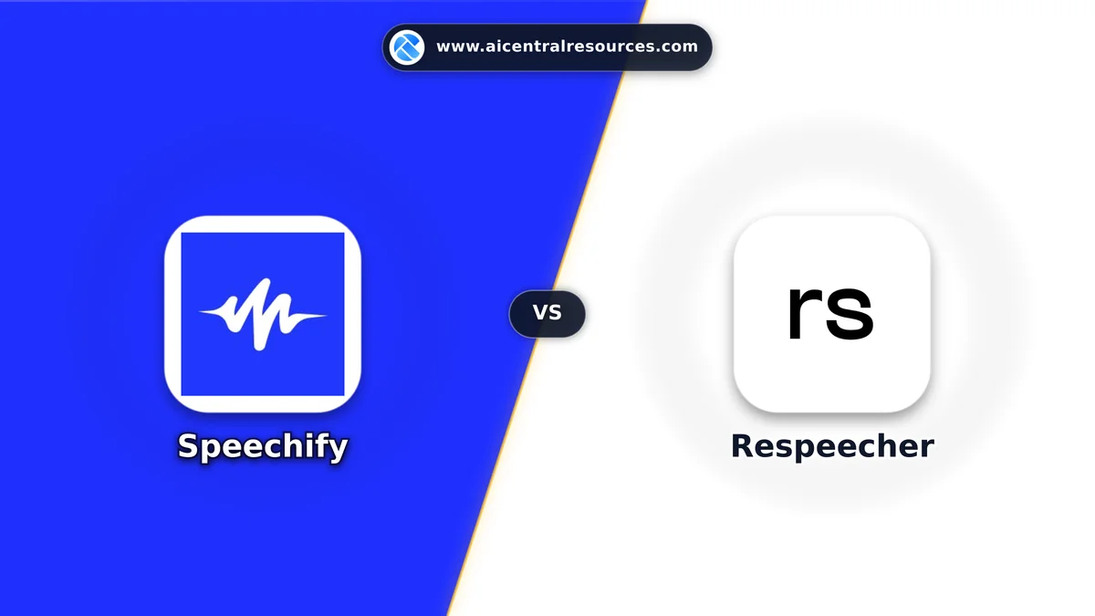 Compare Speechify vs Respeecher - Features, Pricing & Performance Matrix Speechify vs Respeecher Comparison Battle Card - Features, Pricing & Review in AI Audio & Music Tools
