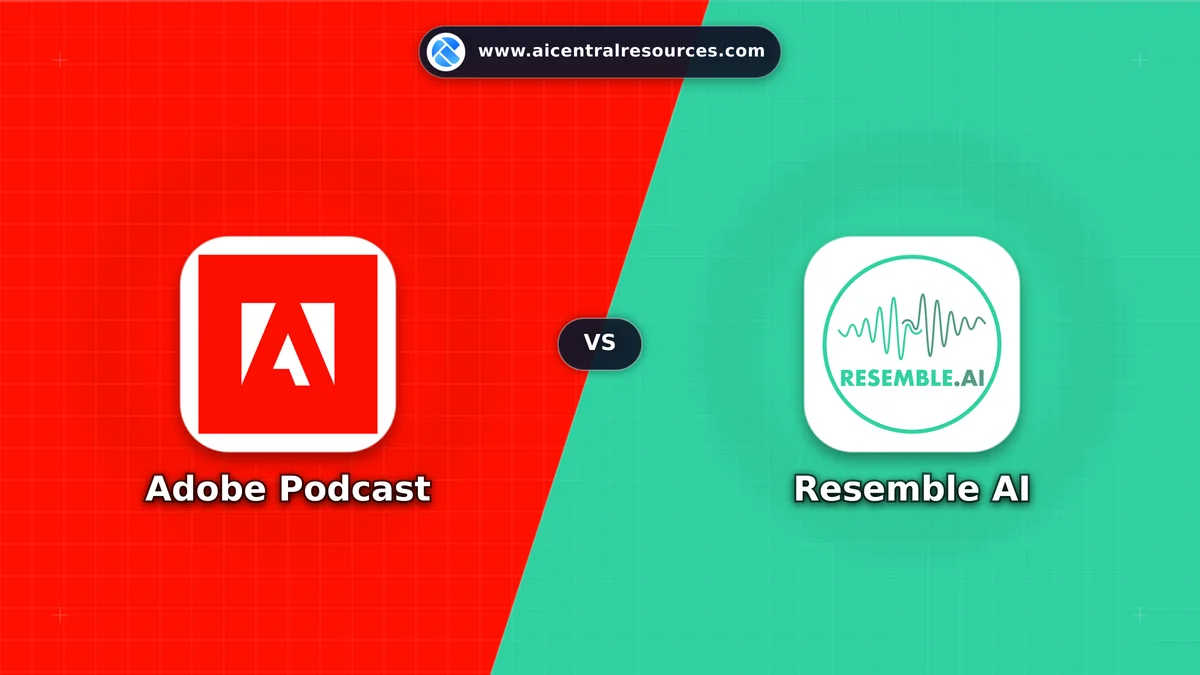 Adobe Podcast vs Resemble AI Comparison Battle Card - Features, Pricing & Review in AI Audio & Music Tools